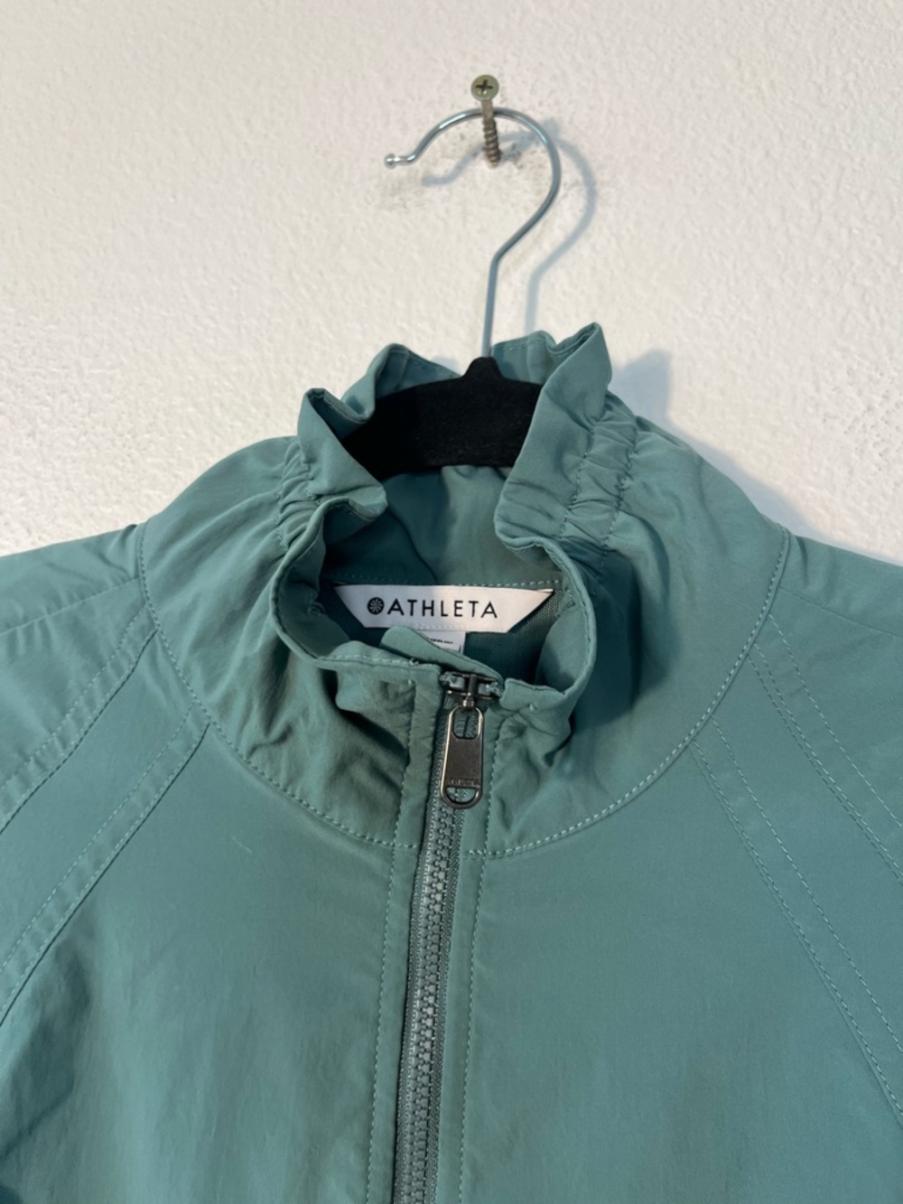 Athleta Advantage Poplin Jacket Pullover Teal Wat… - image 6